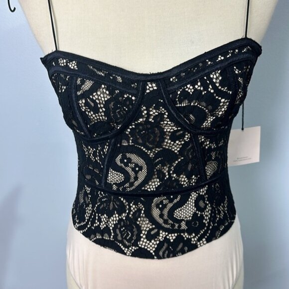 Super Down Stasia Lace Bodysuit NWT Size Medium - Picture 6 of 15